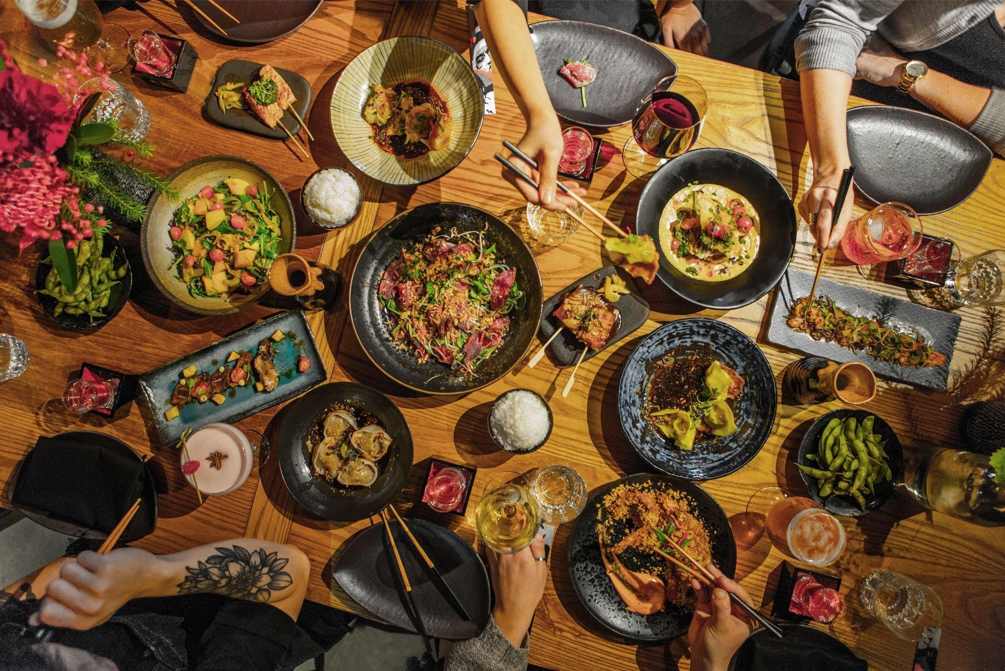 Museum Apartment Hotel, Independent Collection By Evt Веллингтон Экстерьер фото A selection of dishes at a restaurant in Hong Kong